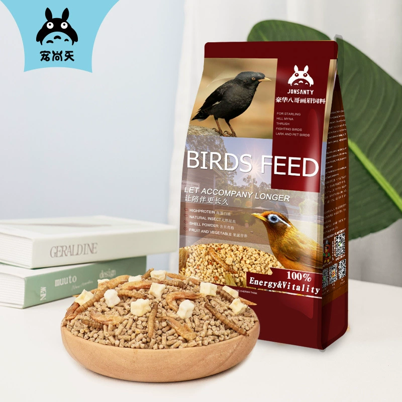Корм для птиц Pet Shangtian для скворцов, специальный корм для майн, черных скворцов и неразлучников, питательный корм для птиц, сушеные мучные черви.