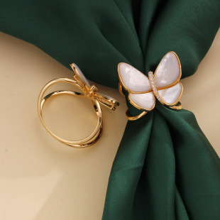 2023 new high-grade overcoat buckle windbreaker belt bow fixed buckle rhinestone exquisite thick scarf decorative buckle