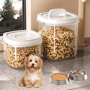 Grain Storage Barrel Sealed Moisture-proof Insect-proof Pet Grain Storage Barrel Cat Food Dog Food Household Sealed Tank Vacuum Grain Storage Barrel