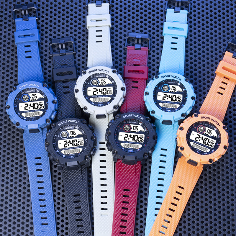Comercio exterior Venta caliente reloj electrónico venta al por mayor multi-funcional al aire libre hombres y mujeres estudiantes deportes estilo moda correr reloj