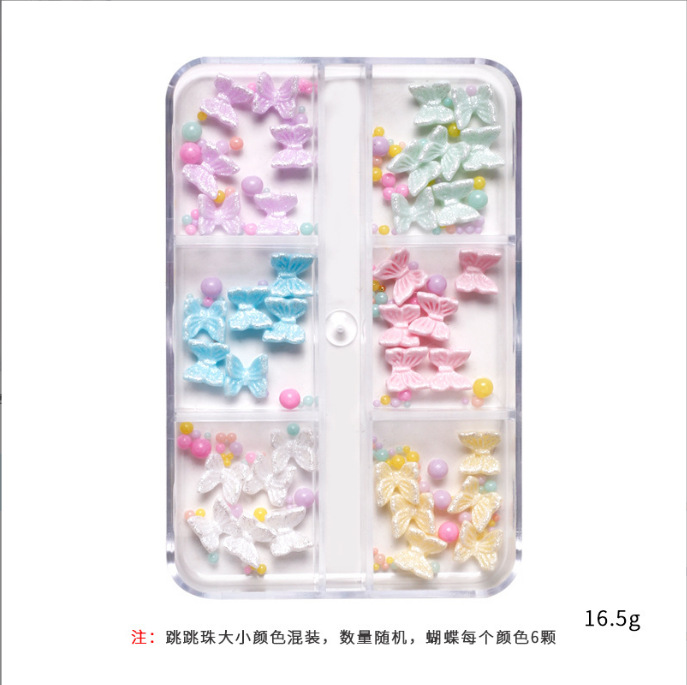 Mermaid Hermione color mezclado in viento material de manicure taladro accesorios de uñas accesorios de joyería de manicure al por mayor