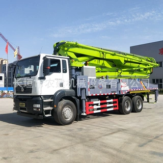 农建47米混凝土泵车 国六标准重汽汕德卡天泵 节省能耗施工效率高