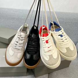 2023新品德训鞋男女反毛拼接软皮舒适时尚复古手工经典运动情侣板