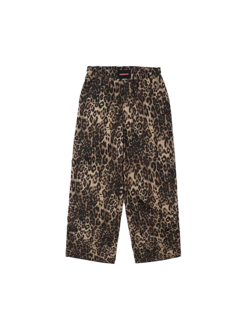 ブラッドブラッドヒョウ柄モダンレトロゆるいカジュアルパンツ女装刺繍ギャルセクシー大版衛ズボン春秋モデル