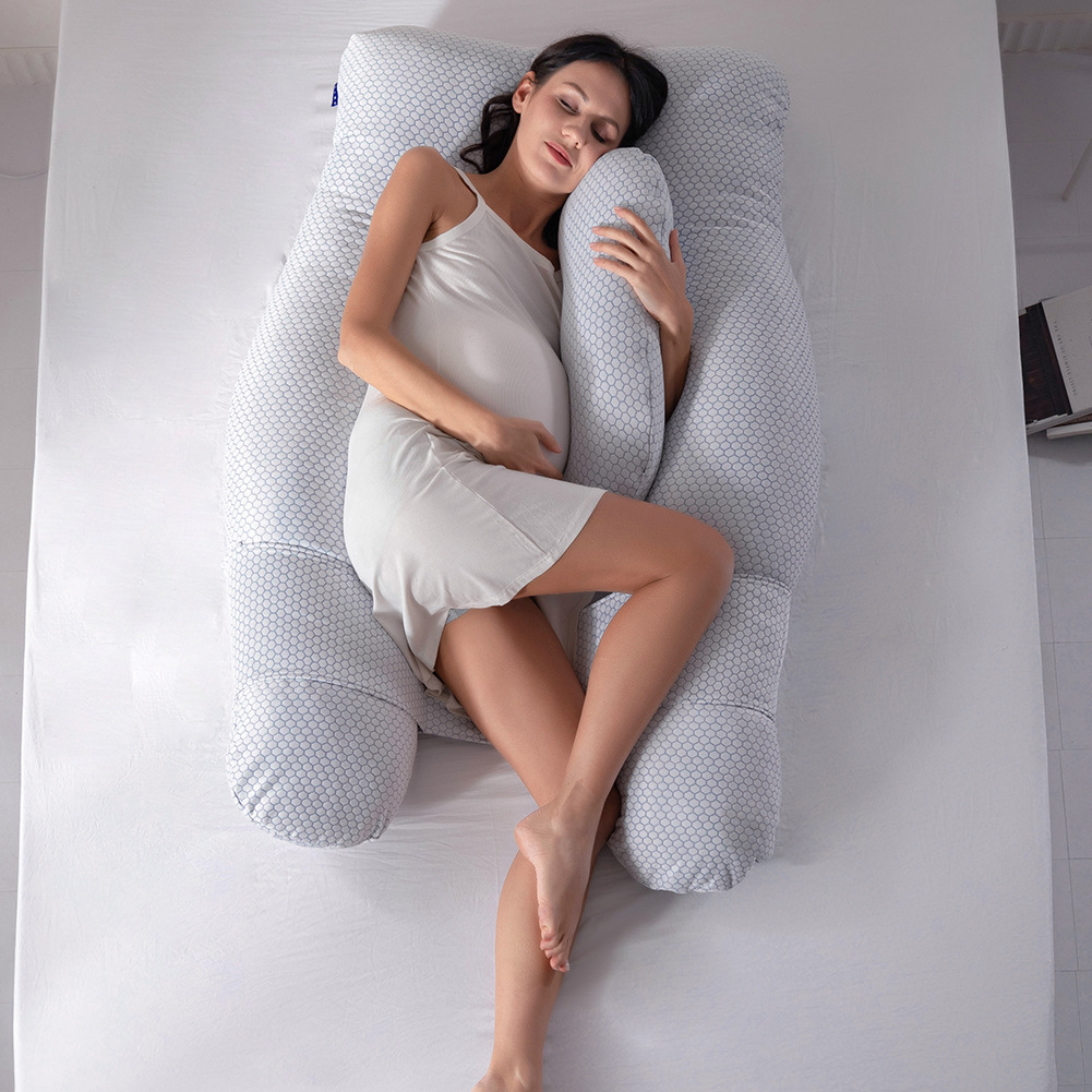 Cross border Type U pregnant woman pillow Amazon multi-function Waist protection Lateral pillows Pregnant Stomach lift Pillows Pillow core Manufactor