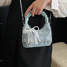 小众设计包包女士2025新款夏天烫钻斜挎包今年流行爆款手提腋下包