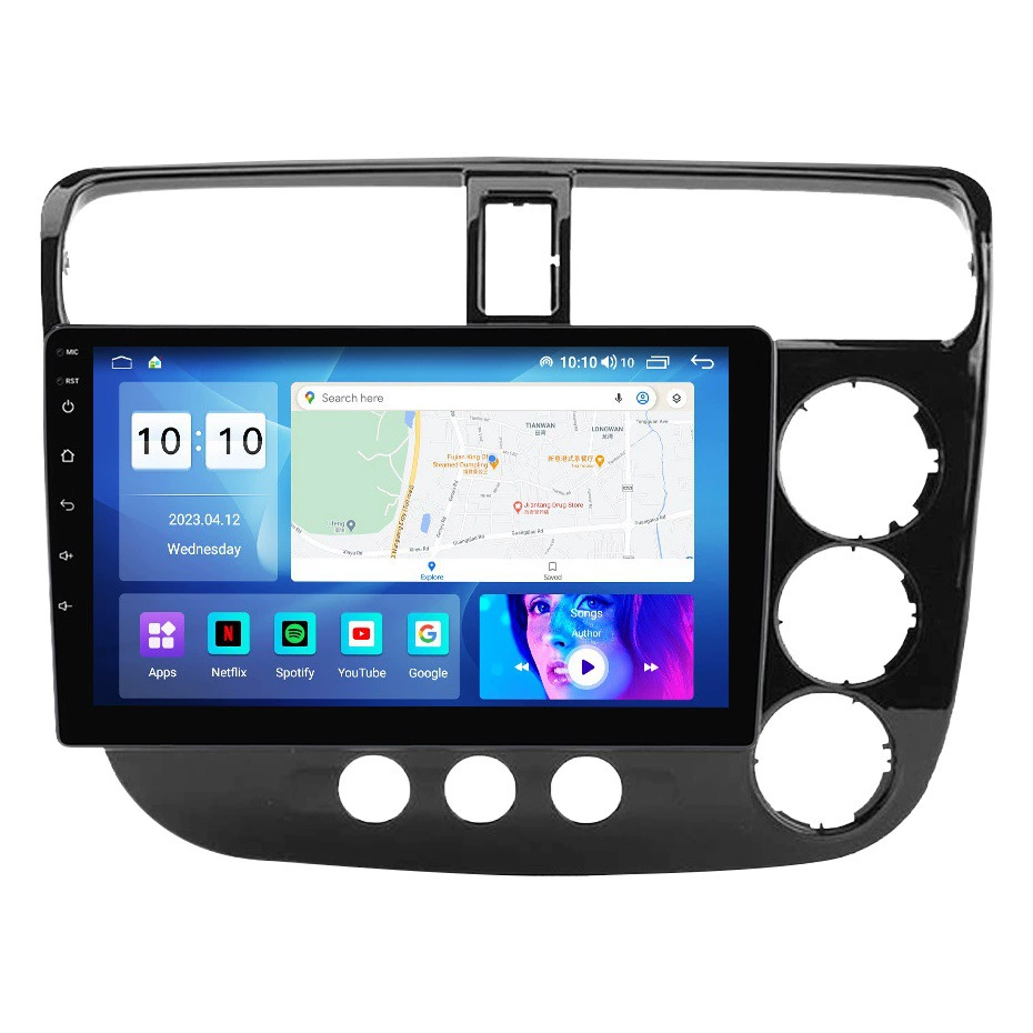 Для Honda Civic 2000-2006 Honda Civic Android Автомобильный Центральный пульт управления Навигатором BT5.0