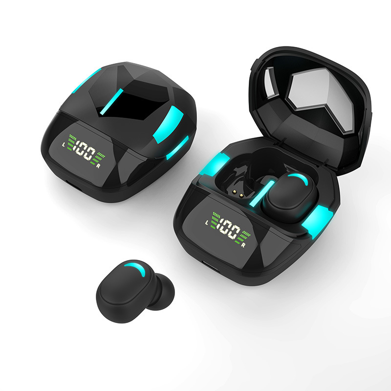 Transfronteriza serie G Real Wireless Bluetooth headset G6 G7sG9s pantalla digital inteligente reducción de ruido soporte de entrega de una sola pieza
