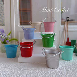 微缩户外场景摆件模型 娃屋花园工具配件 迷你仿真新款小水桶J168