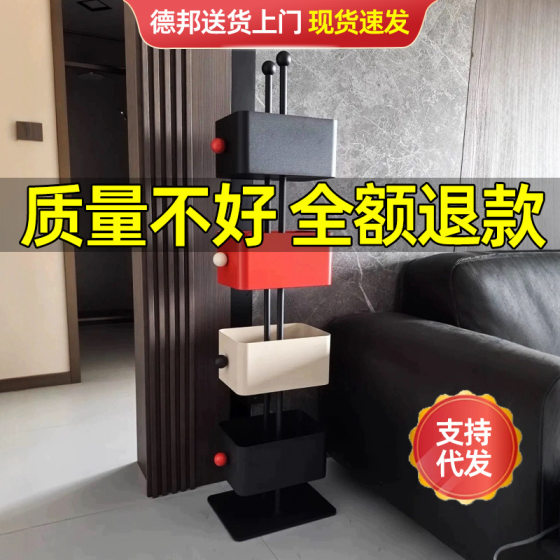 Household Floor Multi-layer Bookshelf Living Room Iron Rack Corner Storage Cabinet Storage Display Cabinet Hidden Bookshelf-shaped Cabinet