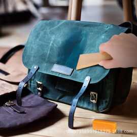 亚马逊木制抹蜡板便携式缝纫工具套装蜡涂层工具蜡皮护理套装