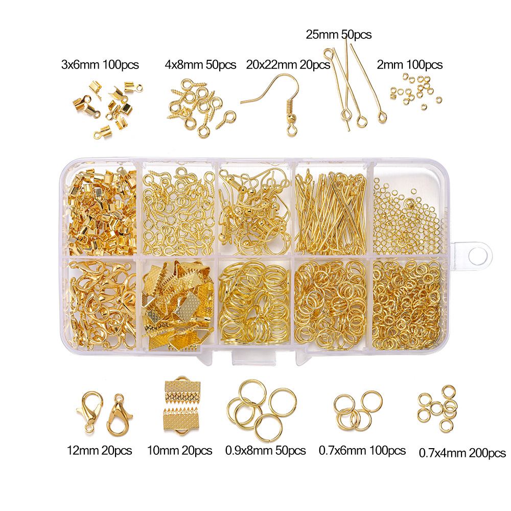 120g Weight DIY Jewelry Accessories Classification 1 Set Quantity Metal Material Solid Color Pattern Plating Design Simple Style Style 1 Set Metal Solid Color Simple Style 2