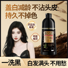 【代理可议价】靓染染发膏一梳植物不伤发盖白染发梳染发剂