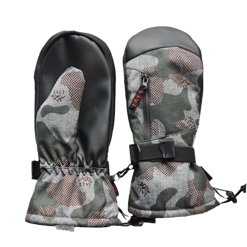 Guantes de esquí para hombres y mujeres de invierno deportes al aire libre a prueba de viento a prueba de agua caliente individual y doble bolsa de tablero dedo congestionado al por mayor