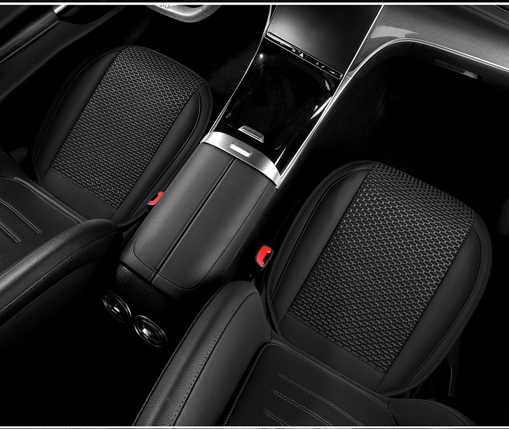 Directly from the manufacturer, breathable leather combined with ice silk, three-dimensional comfort, soft, suitable for all seasons, durable, dirt-resistant, universal car seat cover