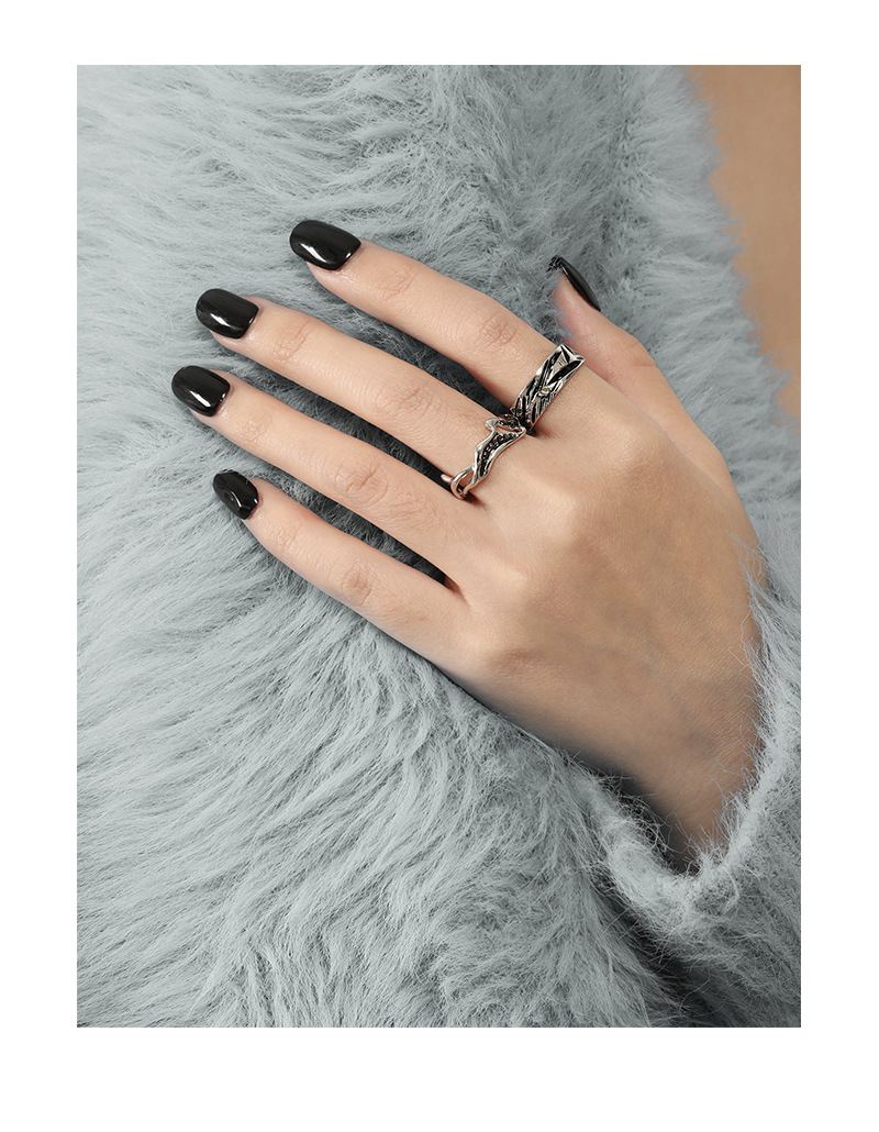 Original Design Geometric Sterling Silver Plating Open Ring 1 Piece