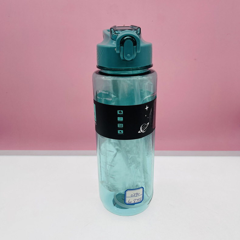 Youyun 0290 nueva TAZA ROJA neta taza de plástico taza de consumo directo taza de 800ml portátil Ton taza portátil estudiante espacio taza