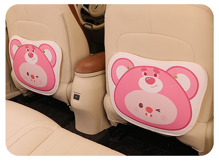 Cartoon cute variety of car seat back anti-kick pad dirt-resistant and easy to clean universal rear seat back anti-dirt protection