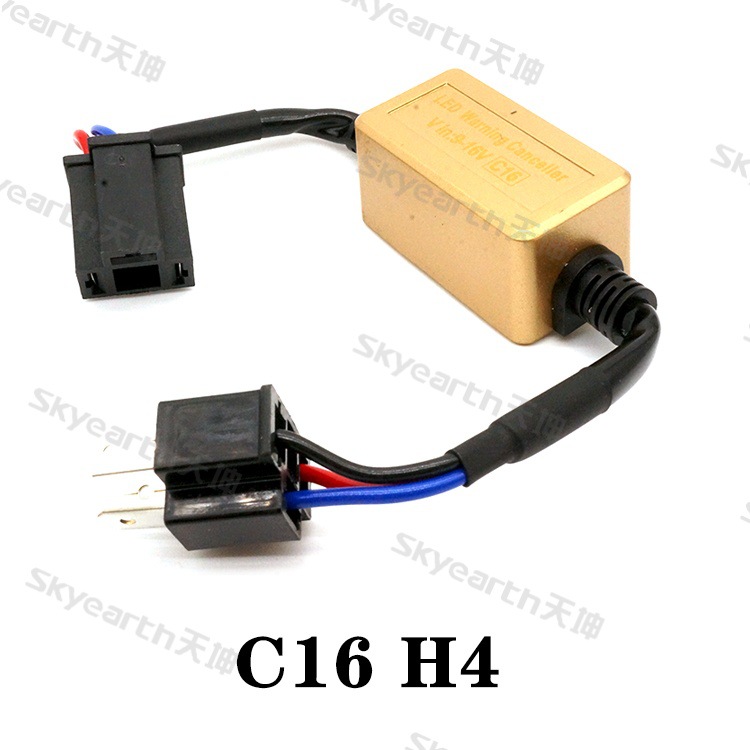 FUENTE Decodificador de faros de coche de fábrica LED C16 LED anti-ALARMA anti-flicker fallo Solver H7