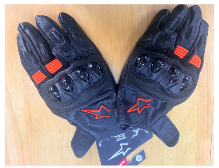 Nuevos guantes de motocicletas guantes de carreras de cuero guantes de motocicletas guantes de carreras de cuero