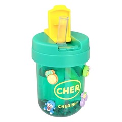2F New Mini Ton Ton Cup for Children and Students - Plastic Portable Straw Cup, Cute and High-Quality Gift - Large Belly Water Bottle