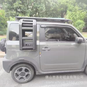 Geely Little Panda Square damüstü baqaj daşıyıcısı, alüminium ərintisi, qatlanan nərdivan