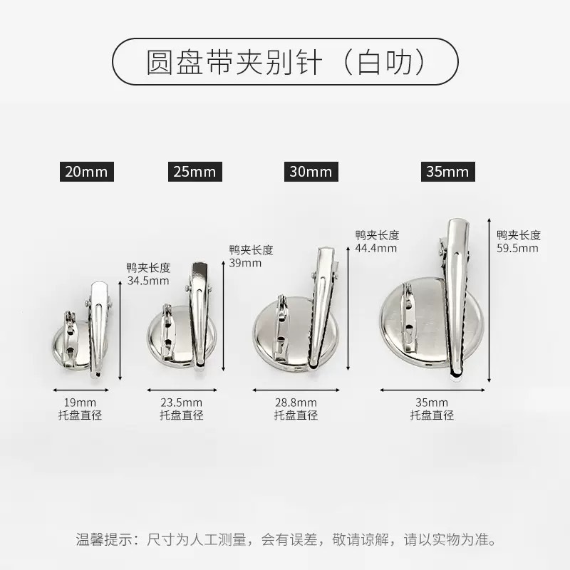 Disc clip brooch