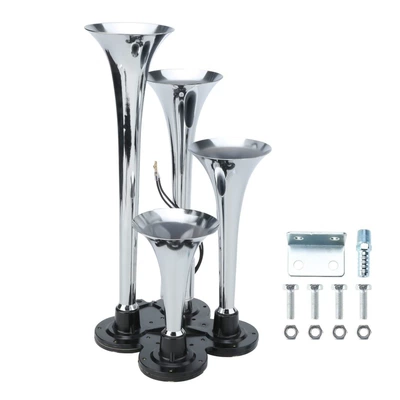 Cross-Border Air Horn 4-Tube Air Car horn/tweeter - white-valve-m8