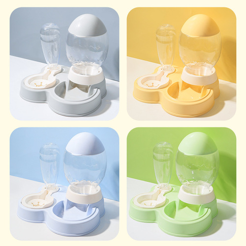 Cat automatic feeder and water dispenser large capacity cat bowl integrated pet bowl non-wet mouth dog water feeder wholesale