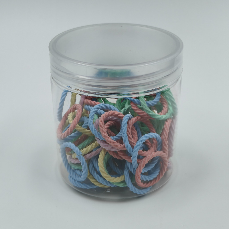 Fábrica directa enlatada de alta elasticidad no daña cabello de cabello de chicas anillo de toalla simple banda de goma cabello de cabello anillo de cabello de bebé