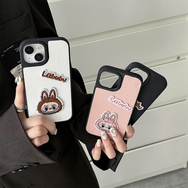 Suitable for Iphone17Promax Xiaobu Rabbit Mobile Phone Case Apple 16 Leather Hard Case 14 Accessible Luxury 15 Women's New Style