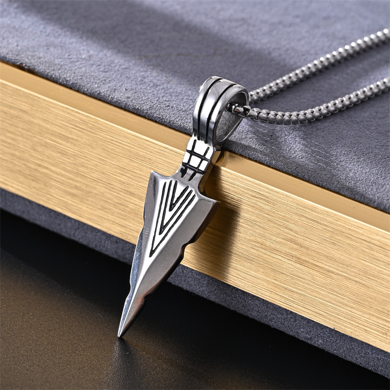 17g Weight Lobster Trigger Clasp Closure Clasp Closure Type 304 Stainless Steel Pendant Material Pendant Necklace Classification 304 Stainless Steel Chain Material box chain Chain Type 1 Piece Quantity Casual, Street Occasion 304 Stainless Steel Material Axe, Anchor, Snake, Fish Tail Pattern All Seasons Season Men's Gender Plating Design Hip-Hop, Vintage Style, Streetwear Style Hip-Hop Vintage Style Streetwear Axe Anchor Snake 304 Stainless Steel Plating Men's Pendant Necklace Men Pendant Necklaces 4