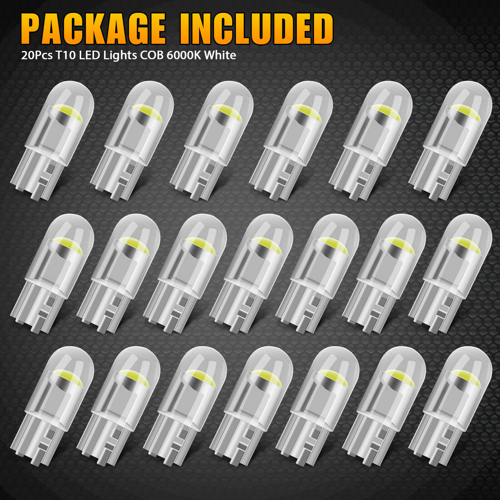 Lámpara de ancho T10 COB accesorios de modificación de lámpara de automóvil LED placa de matrícula LED lámpara interior 6000k blanco