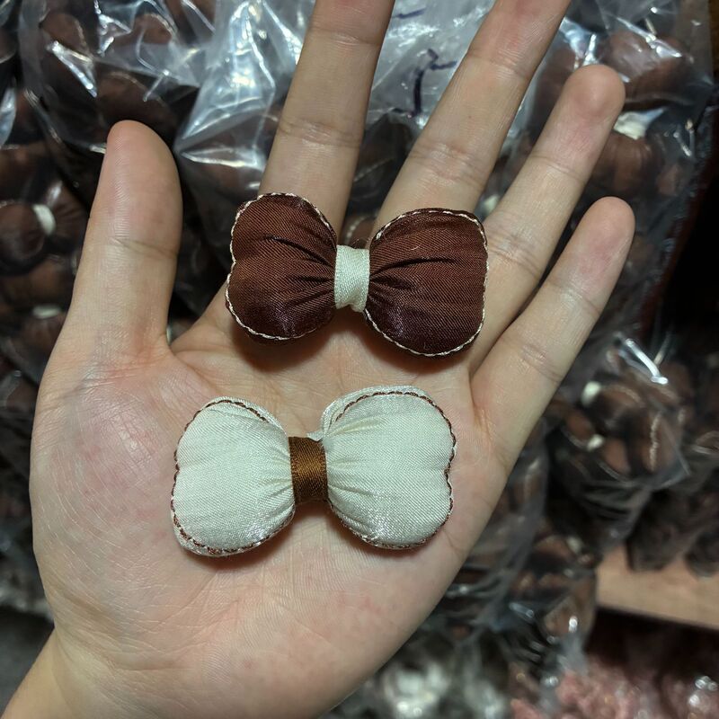 充棉立体蝴蝶结diy配件 布艺手工米奇结 玩具童装辅料 樱花枕头结|undefined