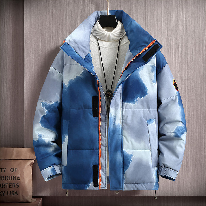 Men's Clothing thick stand collar winter jacket teenagers couple trend_voghion.com