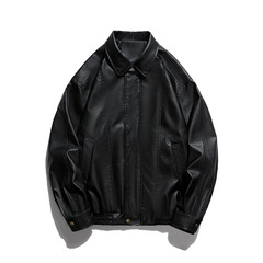 カップルの中性モデルの革服ジャケット秋の新型マットpu皮男性機関車革ジャケット防風防水コート