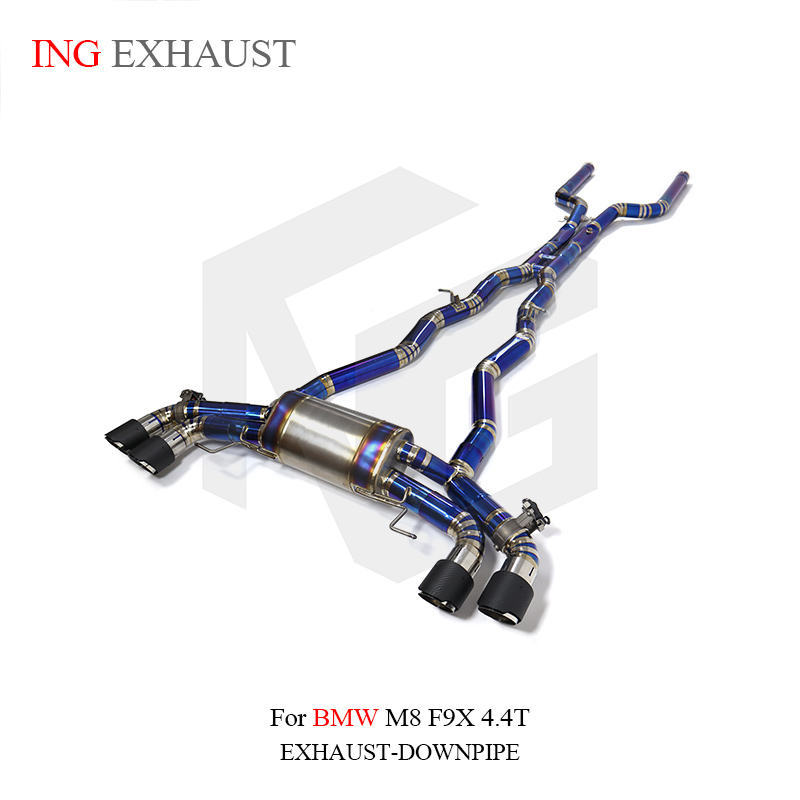 Suitable for BMW M8 F92 4.4T Catback Exhaust Pipe Titanium Pipe with Valve Silencer