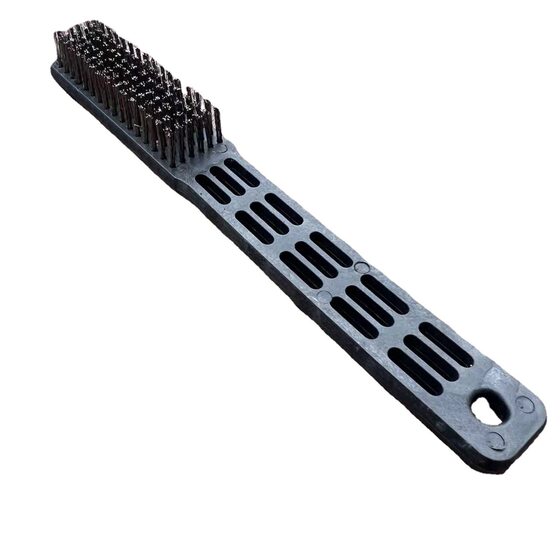 Black plastic handle eagle brand improved encryption hard and soft 304 stainless steel wire brush polishing cleaning paint removal text play walnut