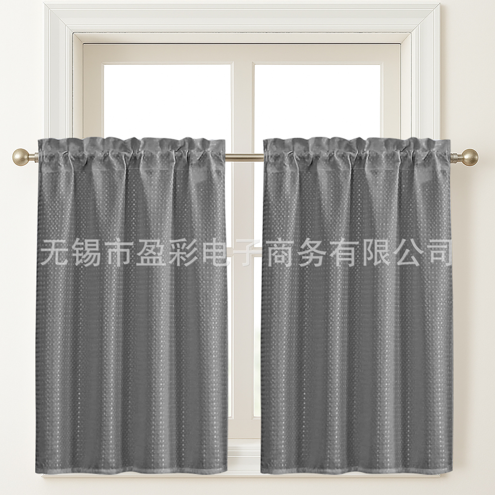 Cross-Border Amazon Small Curtains Half Curtains Coffee Curtains Door Curtains Cupboard Curtains Bathroom Bay Window Kitchen Blackout Curtains
