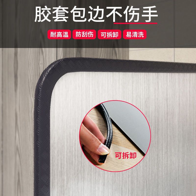 cocina de acero inoxidable placa de deflector de aceite cocina de horno a prueba de aceite horno de gas resistente a altas temperaturas gruesa placa de deflector de aislamiento térmico