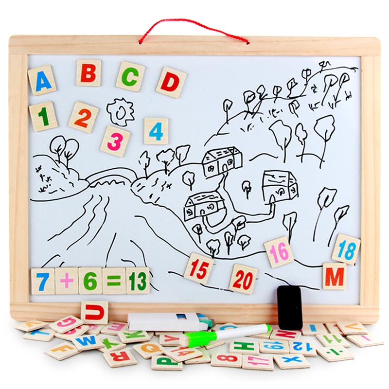 Tablero de dibujo infantil Marco de cálculo aritmético artefacto adición y resta matemáticas ayudas didácticas Abacus placa magnética tablero de escritura juguetes de educación temprana image 10