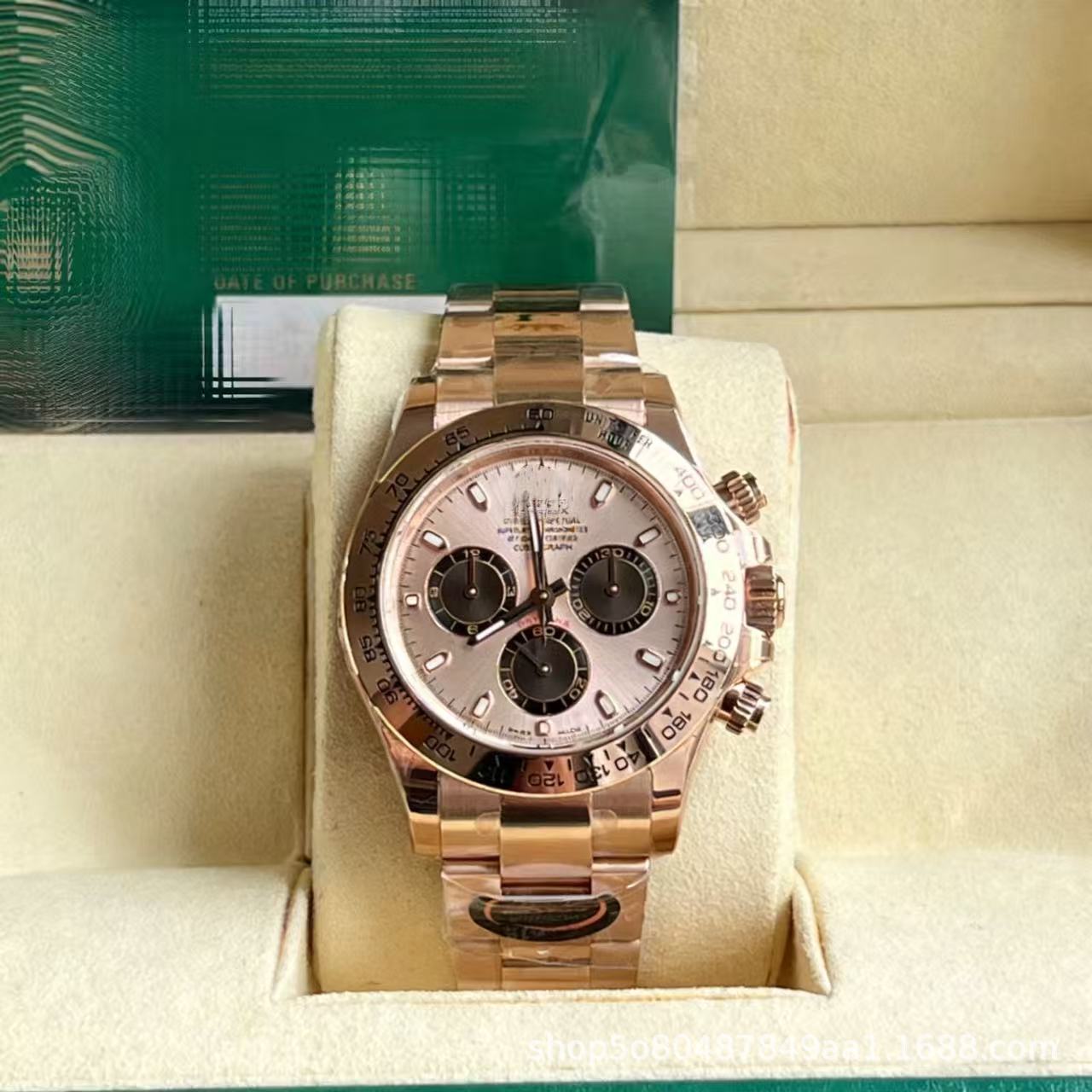 Laojia Cosmic Chronograph Ditona fábrica de relojes limpios Panda Diyu Wenle con el mismo reloj mecánico de acero para hombres