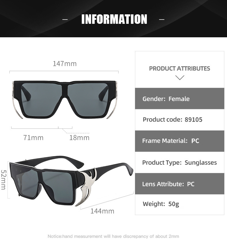 IG Style Exaggerated Streetwear Geometric Pc Polygon Full Frame Women's Sunglasses display picture 3