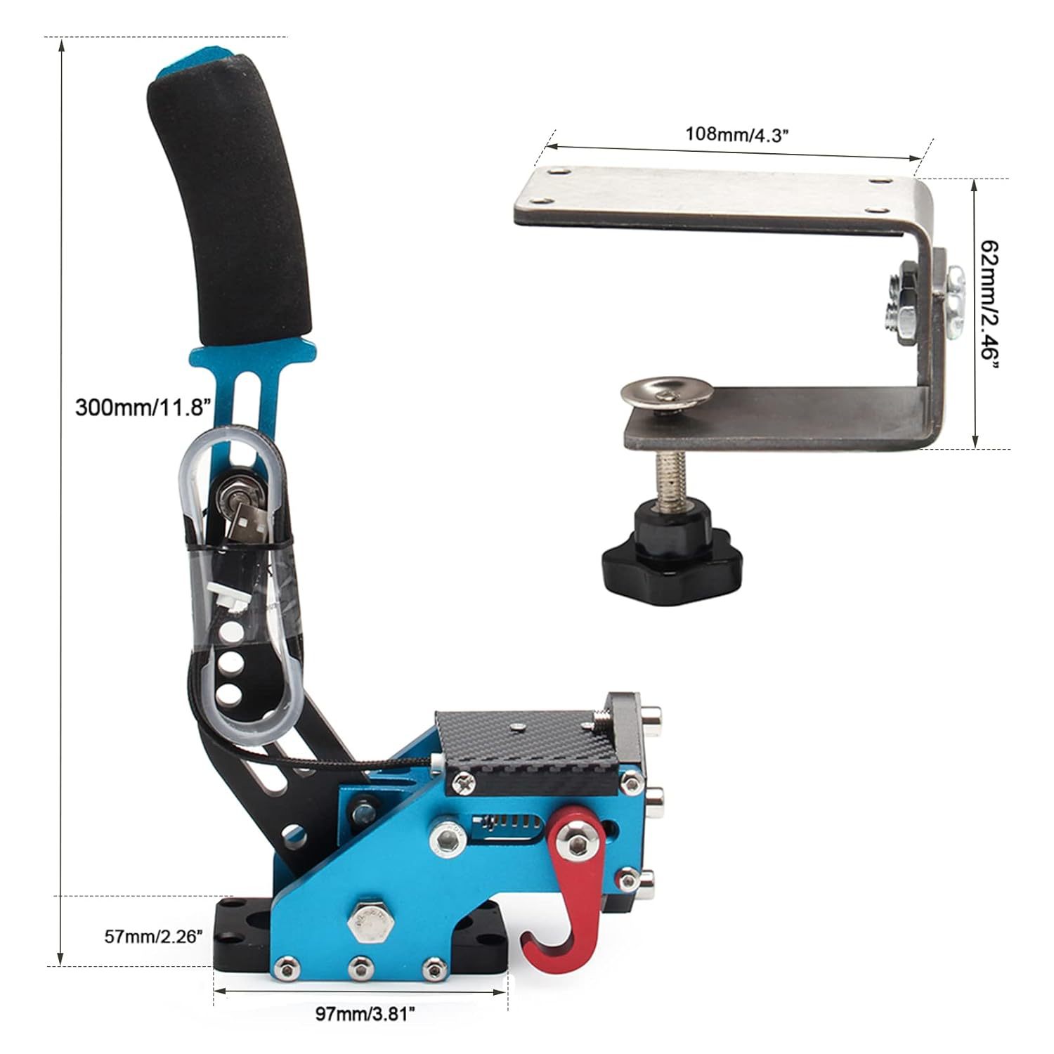파란색 스테인리스 스틸 클립(3세대)