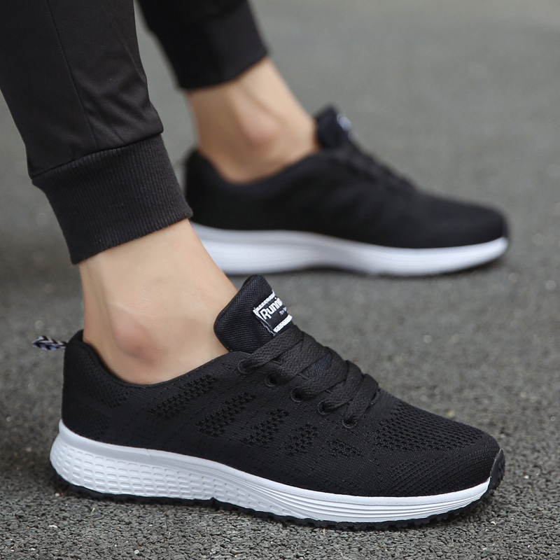 Men's Shoes, Fly-Woven Mesh Sports Shoes, Summer New Korean Style Trendy Casual Running Shoes, Student Youth Running Shoes