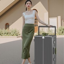 PC宽拉杆行李箱20寸登机旅行箱女28寸大容量铝框加厚密码拉杆箱男