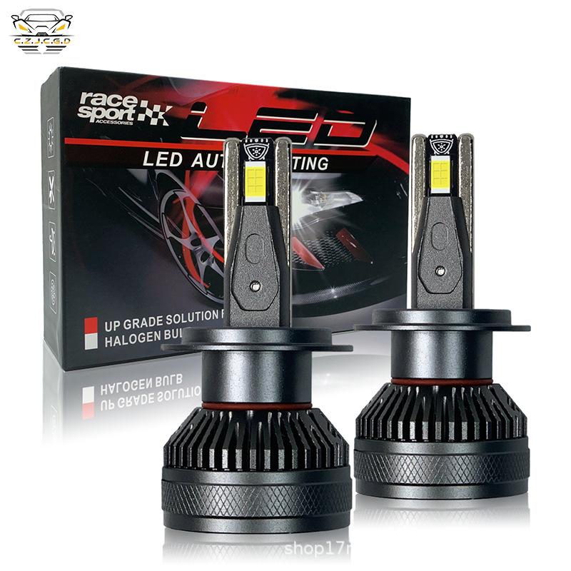 Accesorios de lámparas de automóviles LED transfronterizos adecuados para 9005 h4 lente de doble luz convergente de largo y cercano faro image 1