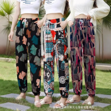 赶集夜市跑江湖地摊热卖货源 女装防蚊睡裤长裤夏季 1688阿里巴巴