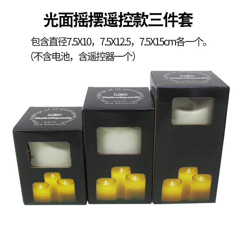 LED vela electrónica de control remoto concierto de boda sin humo falso vela guión matar decoración de cumpleaños romántico transfronterizo