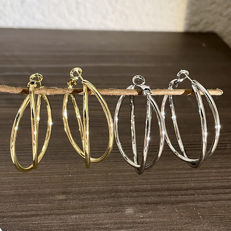 Unique Exaggerated Hoop Earrings For Women Statement Jewelry_voghion.com